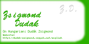 zsigmond dudak business card